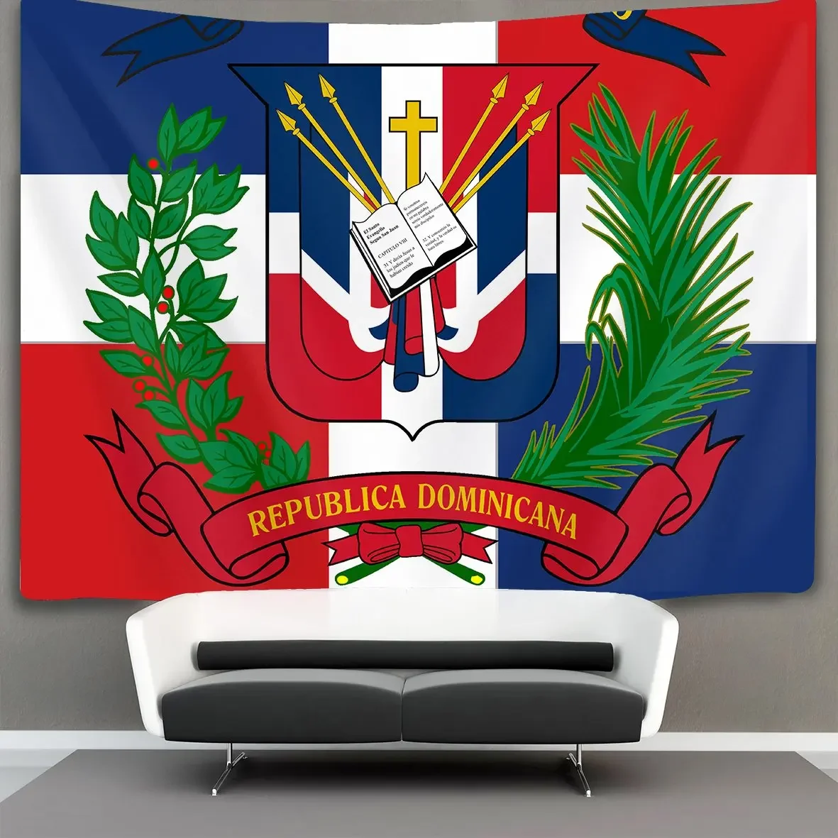 Dominican Republic Flag Wall Tapestry Hippie Art Home Decor