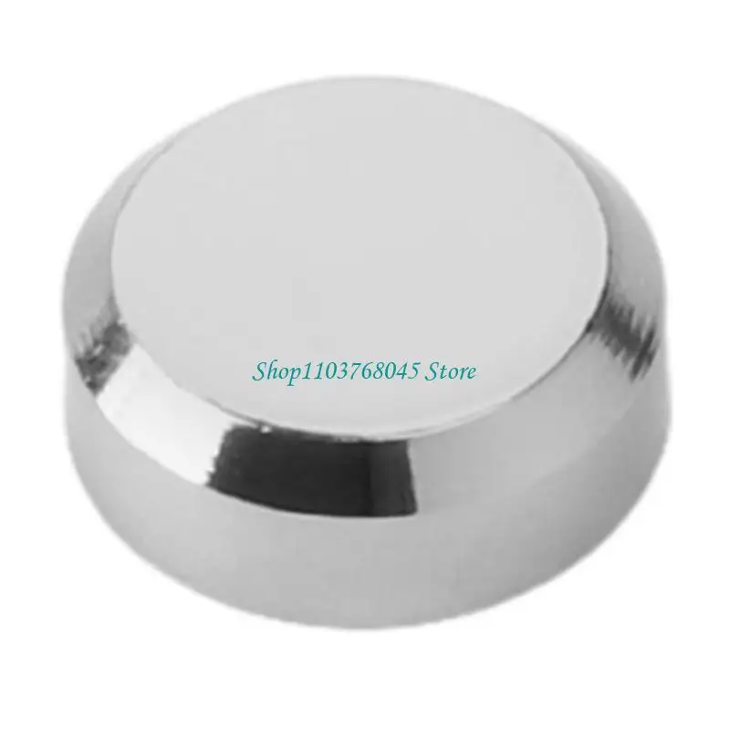 R53F 4Pcs/set Shiny Chrome Gold Silver Brass Round Cap Glass Frameless Mirror Screw