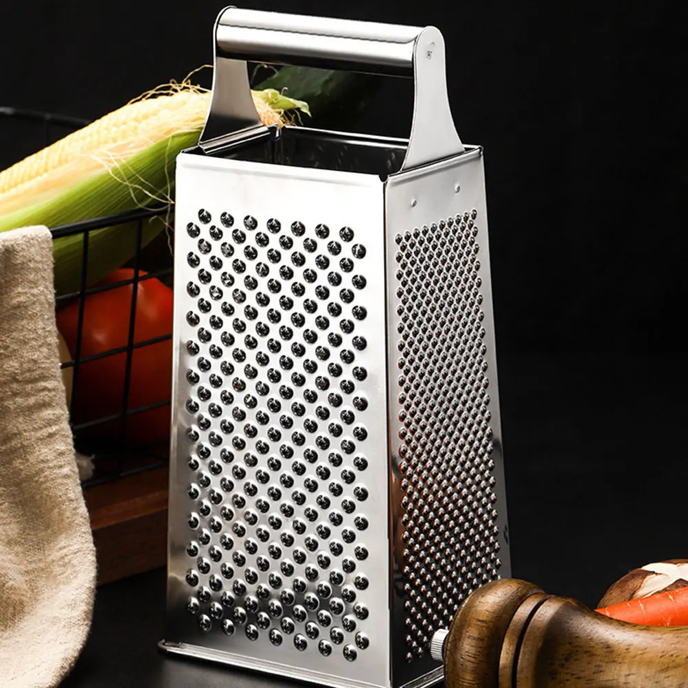 

Stainless Steel Multi-Use Grater Heavy Duty Vegetable Slicer Hand Grater For Kitchen Cheese Fruit Mask Tool Non-Slip Rust