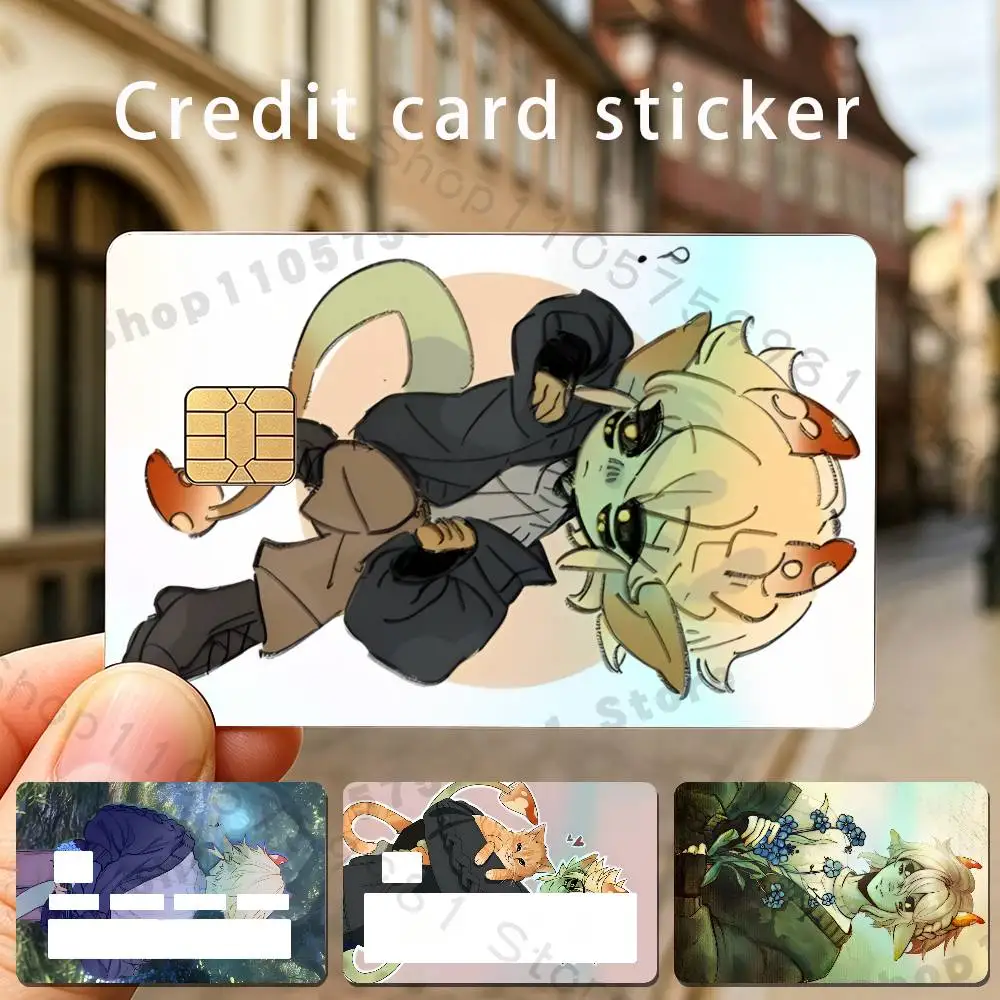 Mushroom O-Oasis M-Michael Holographic Laser Shinny Film Skin Cover Sticker for Debit Credit Card Bank Card