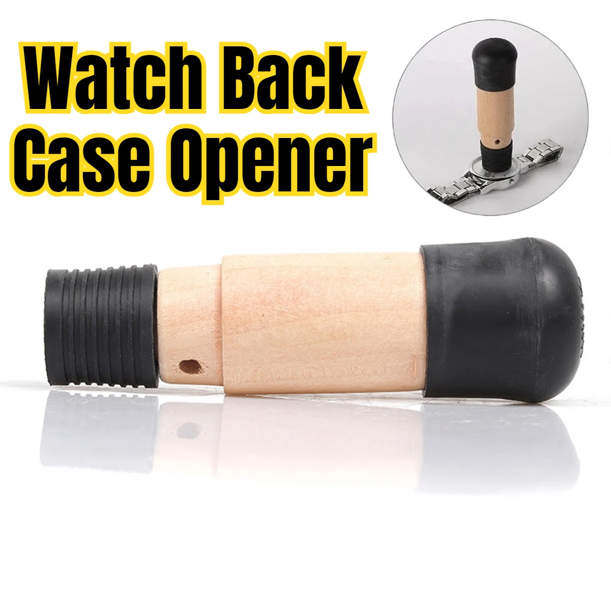 Watch Back Remover Tool Wooden Screw in Watch Back Case Opener Watchmaker Home Practical Cover Opening Parts Repair Tool