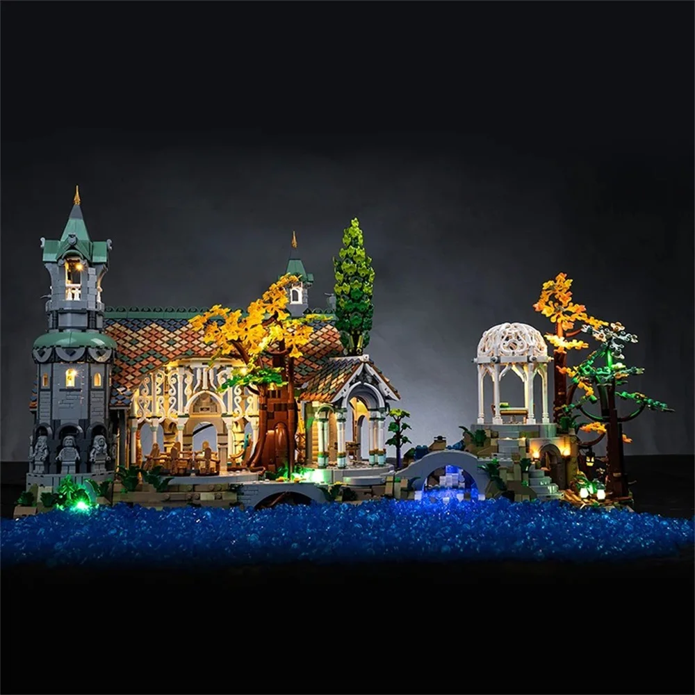 Lord Of The Rings Rivendell Led Lighting Kit For Creator Expert 10316 Not Include Building Blocks (Only Lighting Set)