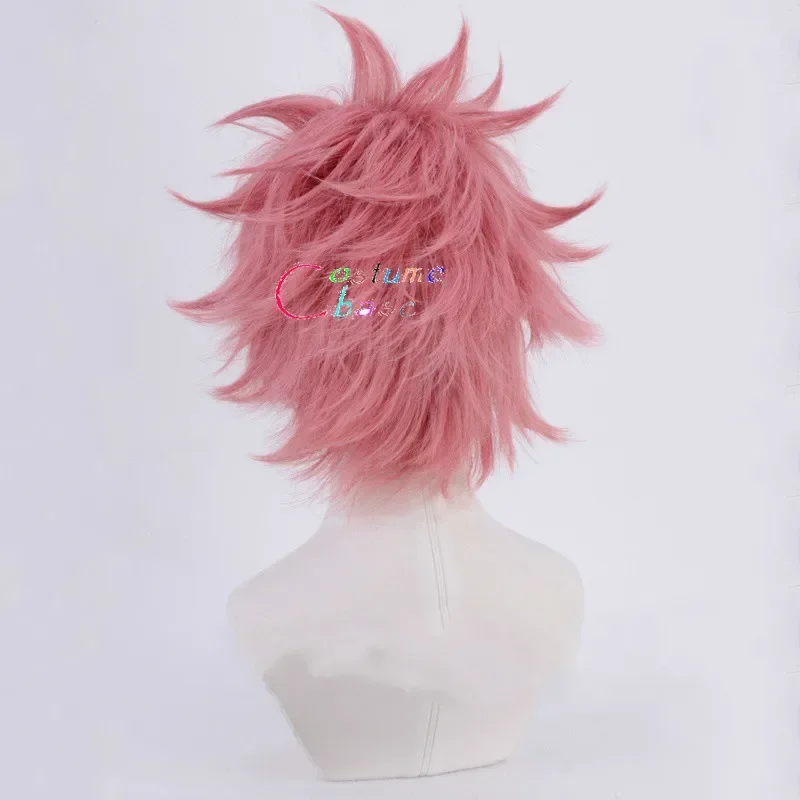 Etherious Natsu Dragneel Anime Fairy Cosplay Wig Pink Heat Resistant Synthetic Hair Halloween Costume Party Wigs