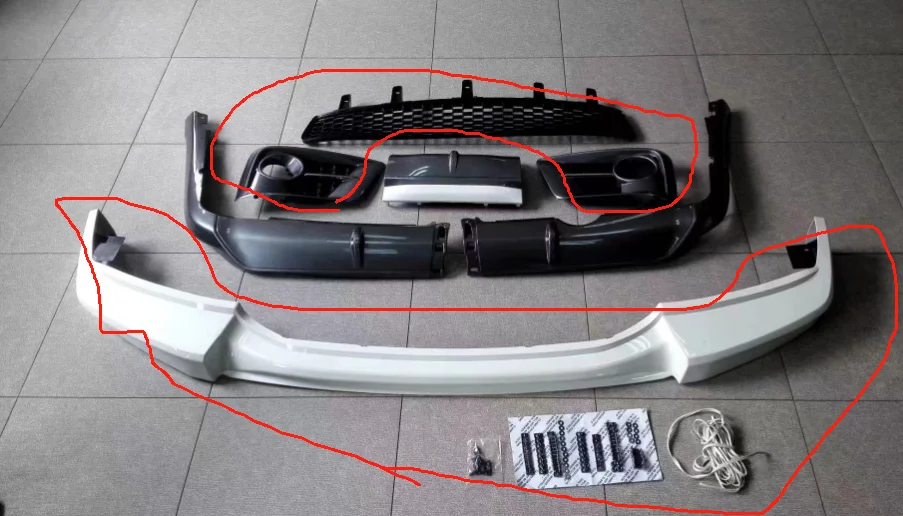 Auto-Stoßstangen-Body-Kit für 2012 Lexus LX570, Original-Stil, Frontstoßstange, Gitter, kleines Kit
