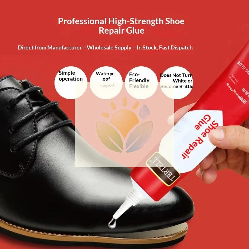 Waterproof Clear Shoe Repair Glue Strong Bond Non Hardening 1/2Pcs Suitable for Leather Canvas Rubber Shoes Repair