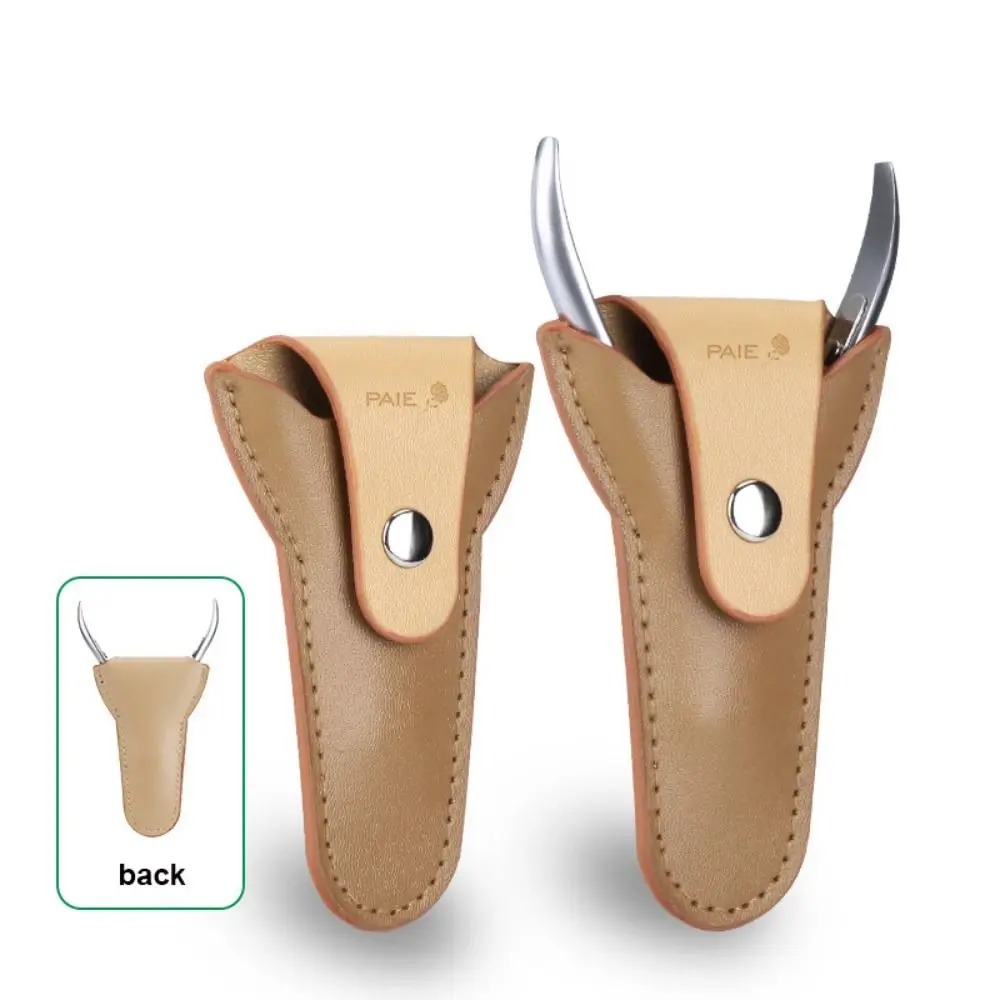 Portable Buckle Design Pu Thickening Leather Bag Dead Skin Scissors Protector Ground Surface Put Away The Holster