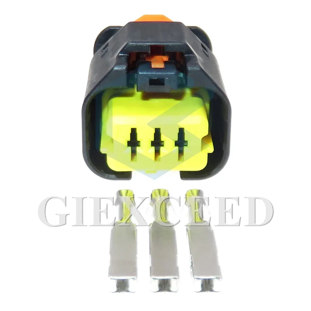 

2 комплекта, 3-контактный 1801178-4, автоматический датчик давления на впуске, водонепроницаемая розетка переменного тока в сборе, разъем жгута проводов автомобиля серии 1,5