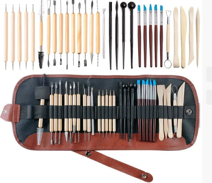 30 piece set of ceramic tools, clay carving knife, point drilling, indentation pen, ceramic DIY, stone plastic clay tools