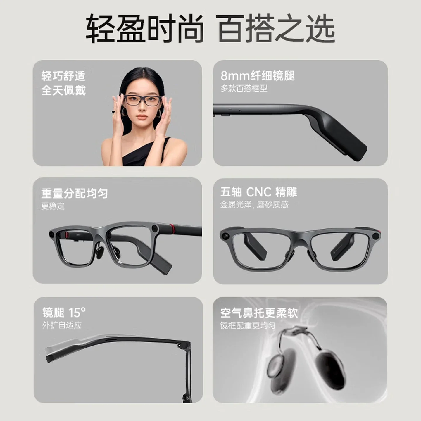 Smart glasses AI glasses Smart assistant, speech teleprompter Translation glasses