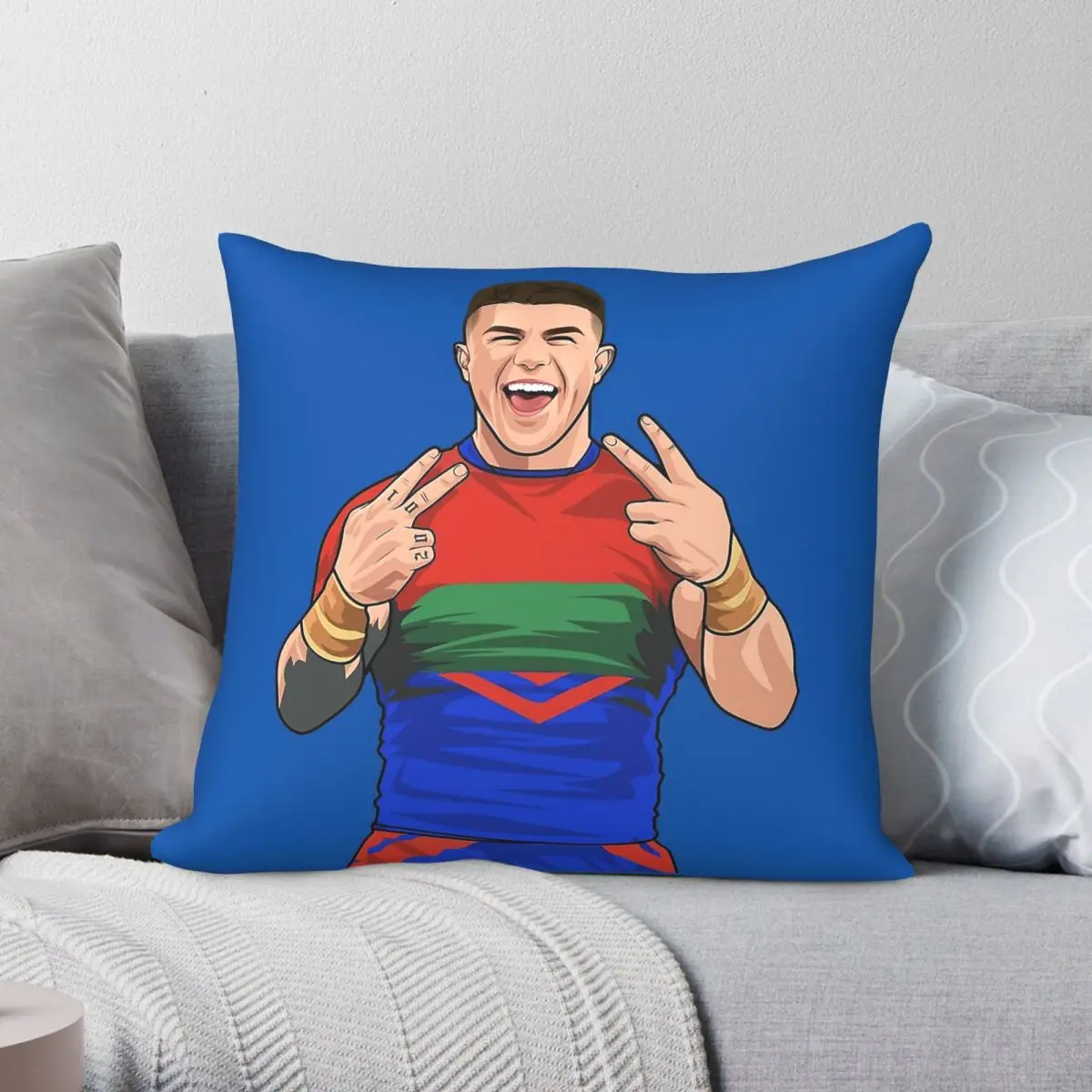 Simply Don Bradman Best Square Pillowcase Polyester Linen Velvet Creative Zip Decorative Car Cushion Cover