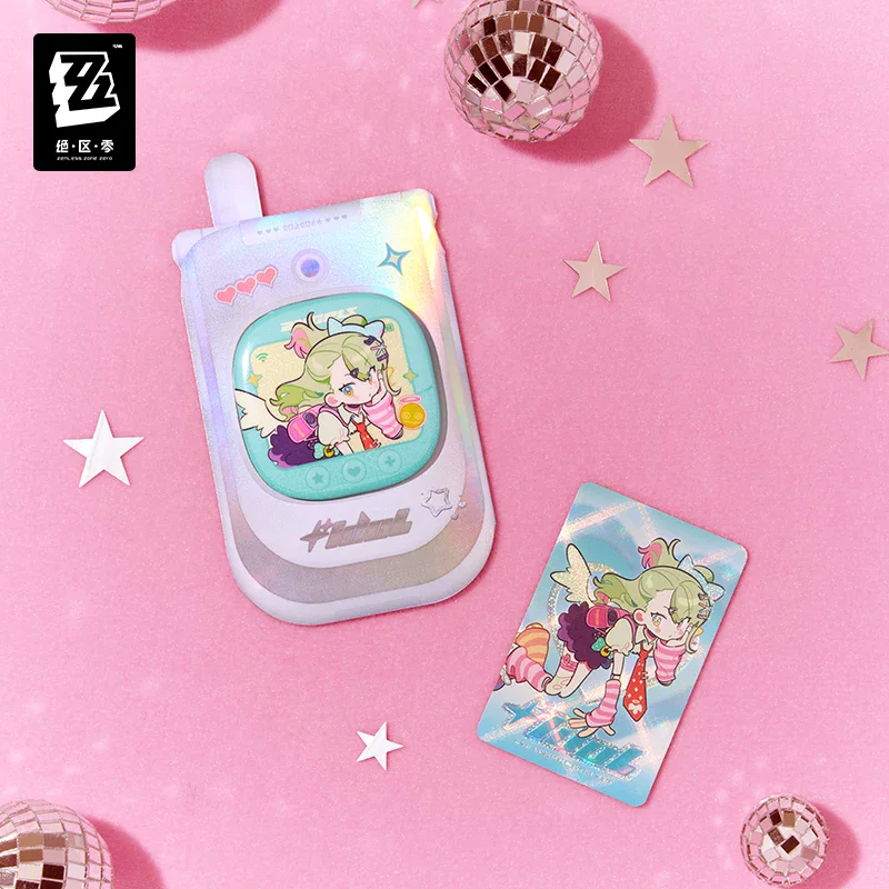 Official Zenless Zone Zero Gaming Merchandise Cartoon Characters Cosplay Sunna Nangong Yu Tinplate Badge&Photocard Set 2