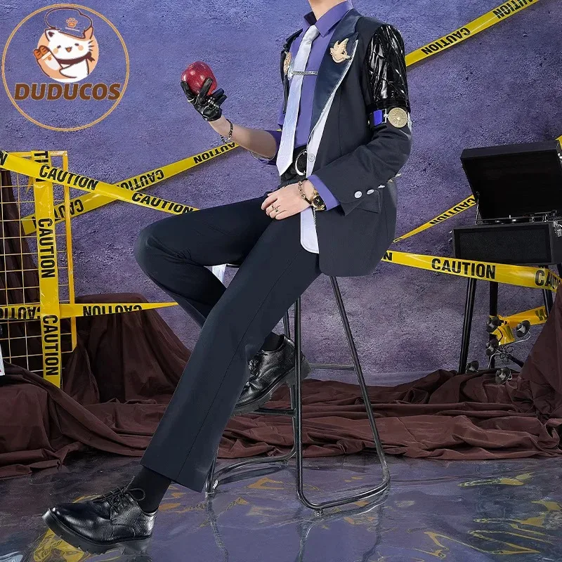 

DUDU R Hugo Vlad Cosplay Anime Zenless Zone Zero Hugo Vlad Cosplay Costume Halloween Party Role Play Dress Uniform