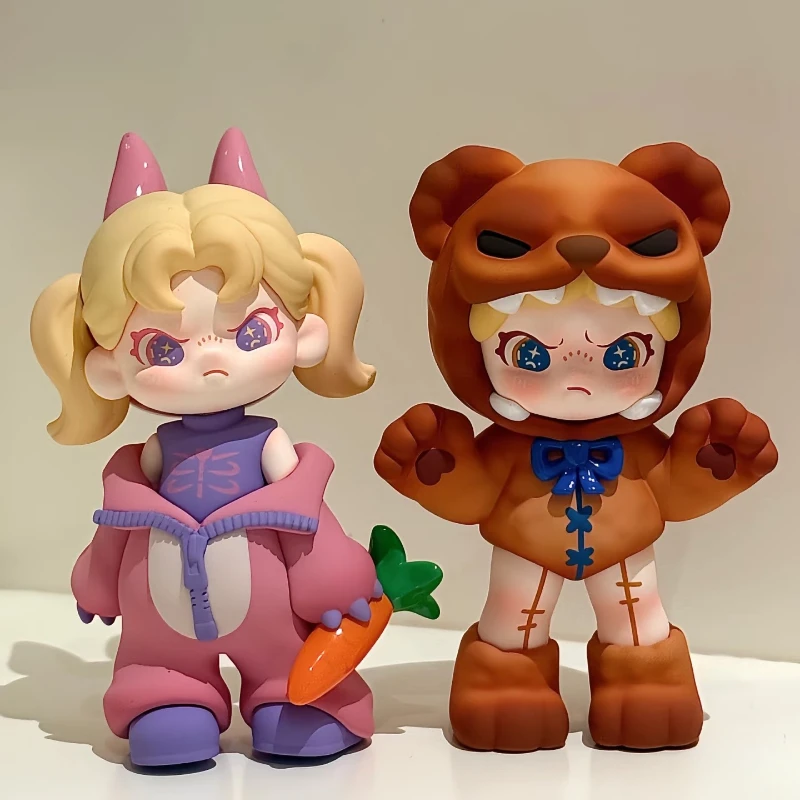 도라 판타지 파라다이스 블라인드 박스 트렌드 장난감 및 애니메이션 원형 테이블 장식품 모델 장식품 수제 생일 선물 컬렉션