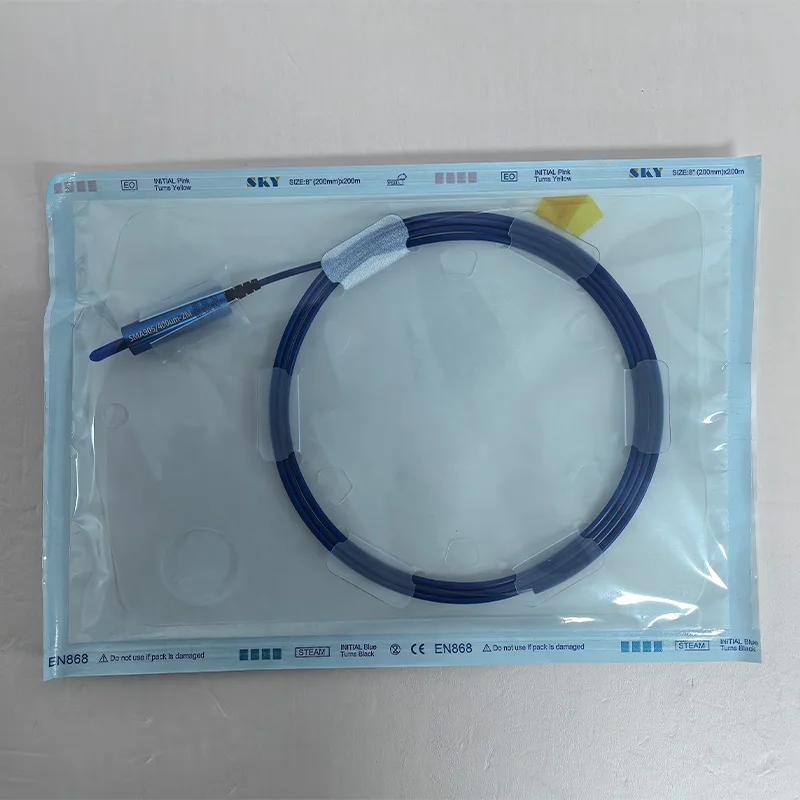 Fibra Láser Quirúrgica Médica SMA905 400/600/800um 3m con Mango, Cable de Fibra Óptica con Interfaz HD-SMA905 para Urología y Dermatología
