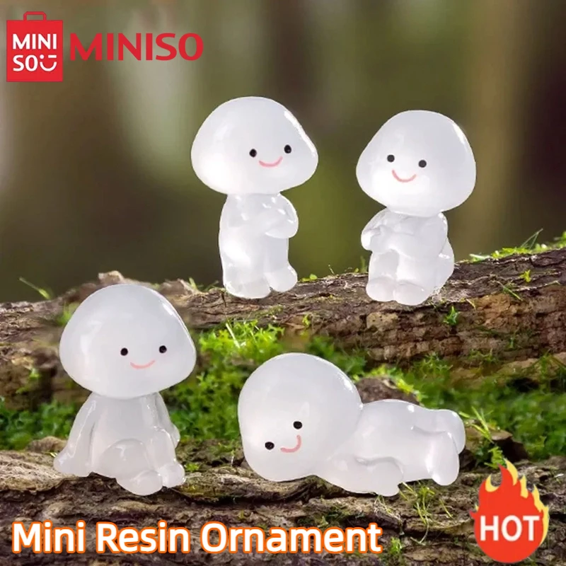 

MINISO Luminous Tree Elf Fairy Garden Decoration Mini Figurines 6Types Little People Home Decor Accessories Micro Landscape Gift