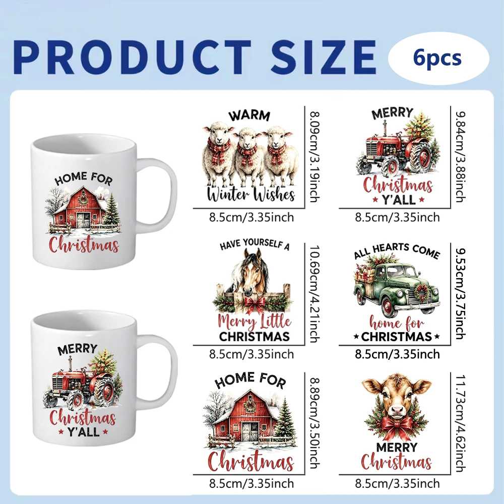9Pcs Funny Coffee Animal UV DTF Crystal Sticker Set, Quote Cartoon Vinyl Iron-on for Tees Mugs & Drinkware DIY