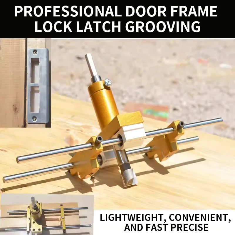 Door Hole Cutting Tool Set Door Frame Slot Door Installation Slot Doo r Loc k Ins
