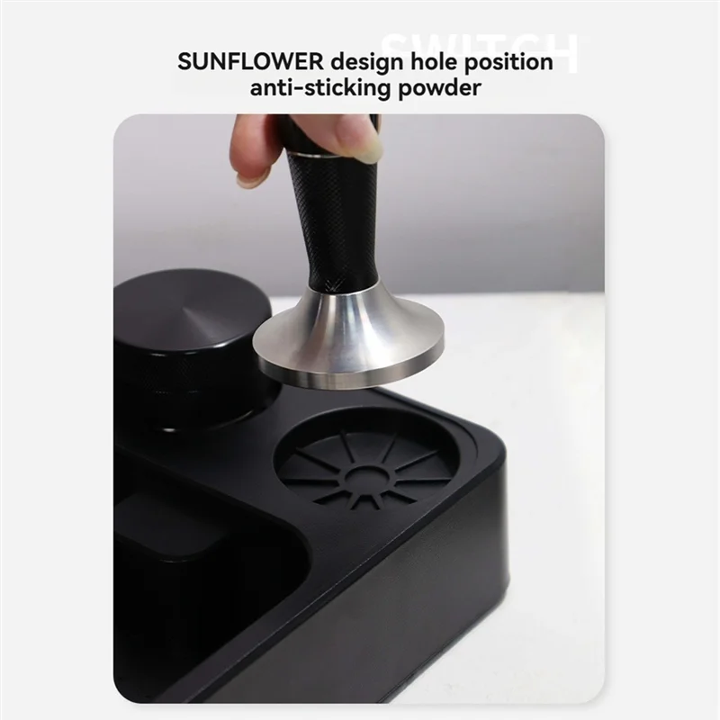 

BAAO-Espresso Tamping Station Espresso Organizer Box Coffee Filter Tamper Holder For Counter Top Coffee Tools Organzier