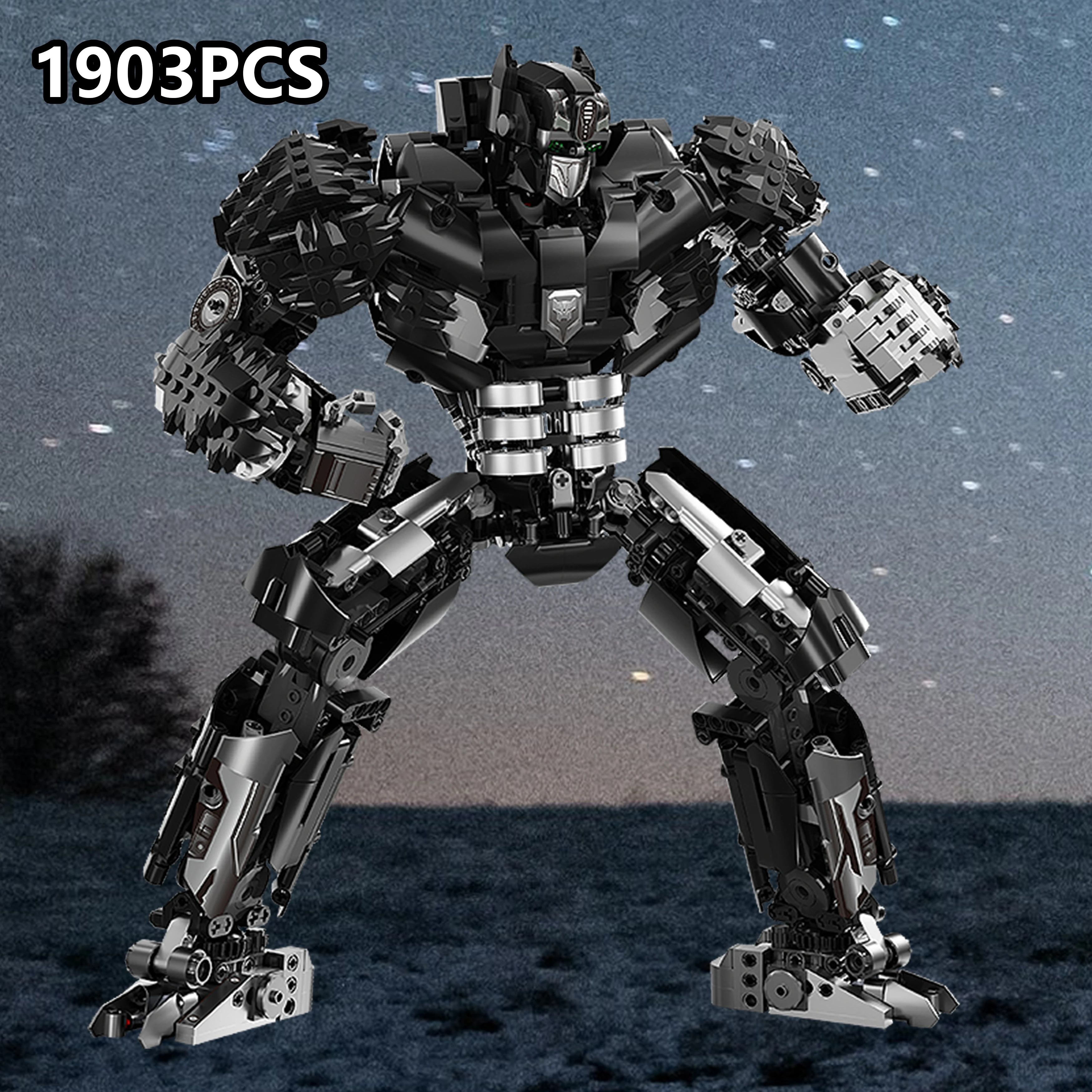 

1903PCS Mechanical Gorilla Warrior Model Kit Action Figure Building Blocks Set Classic Movie-Inspired Mecha Toy for Collectors