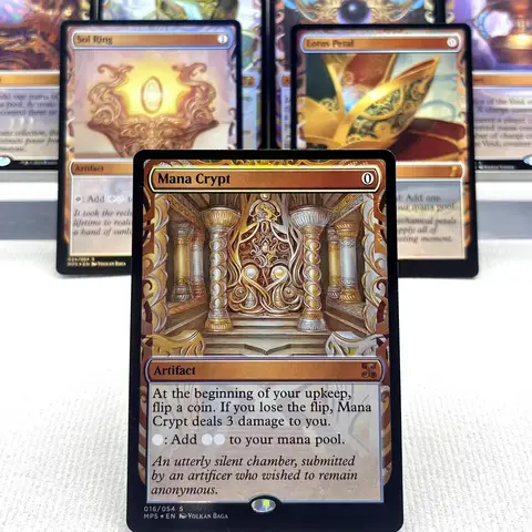 MPS FOIL2-01 TCG Cards for Home Play Proxy Sol Ring Mana Crypt Mox Opal the Mana Vault Chrome Mox Sword of