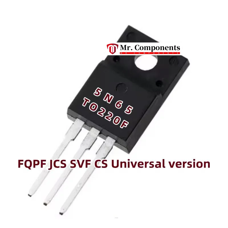 5PCS FQFP SVF CS JCS 5N60 5N65 6N60 6N65 6N70 TO-220F 600V-700V 5A 6A N-Channel MOSFET Universal version In stock