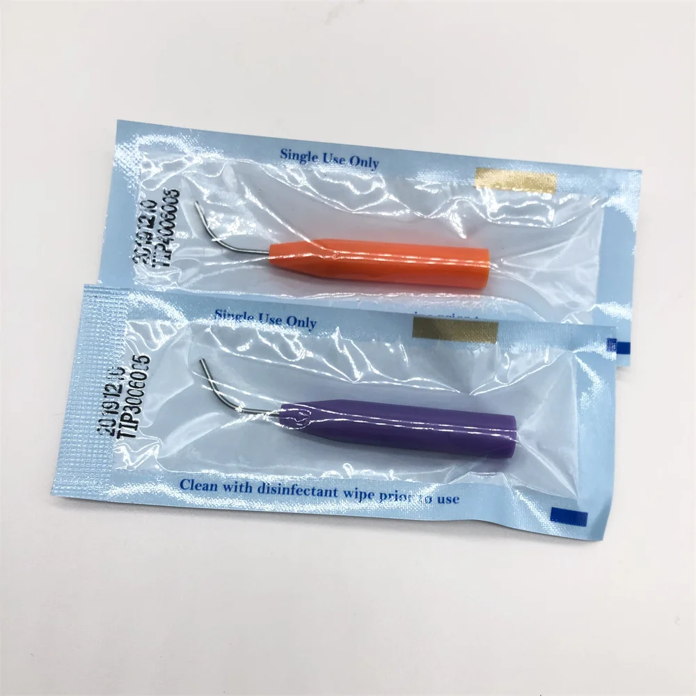 20pcs Dental Laser Working Tips for 2.5W and 7W Lasers 300μm/400μm with Length 5mm/10mm