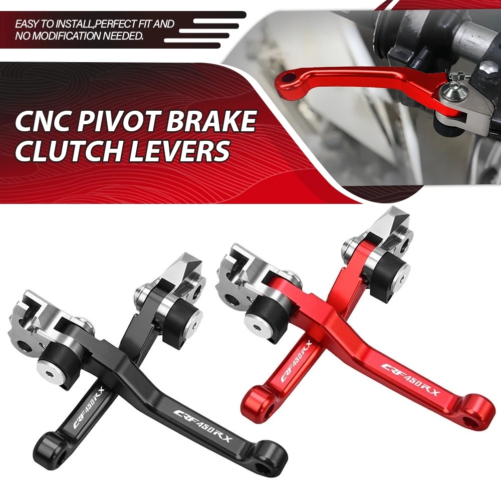 

CNC Handbrake Motorcycle DirtBike Motocross dirt bike Pivot Handle Brake Clutch Levers FOR HONDA CRF450RX CRF 450RX 2017 2018