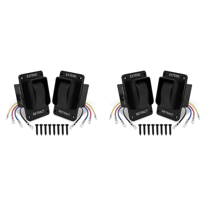 

BHTS-4Pcs 387874 RV Electric Stabilizer Jack Switch For Lippert High Speed Stabilizer Jacks,RV Electric Stabilizer Switch