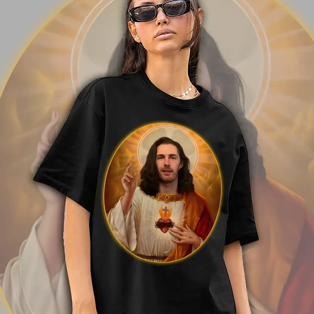 Funny Hozier Jesus T Shirt Retro Unreal Unearth Tour 2023 Sweat Merch For Fan Christian