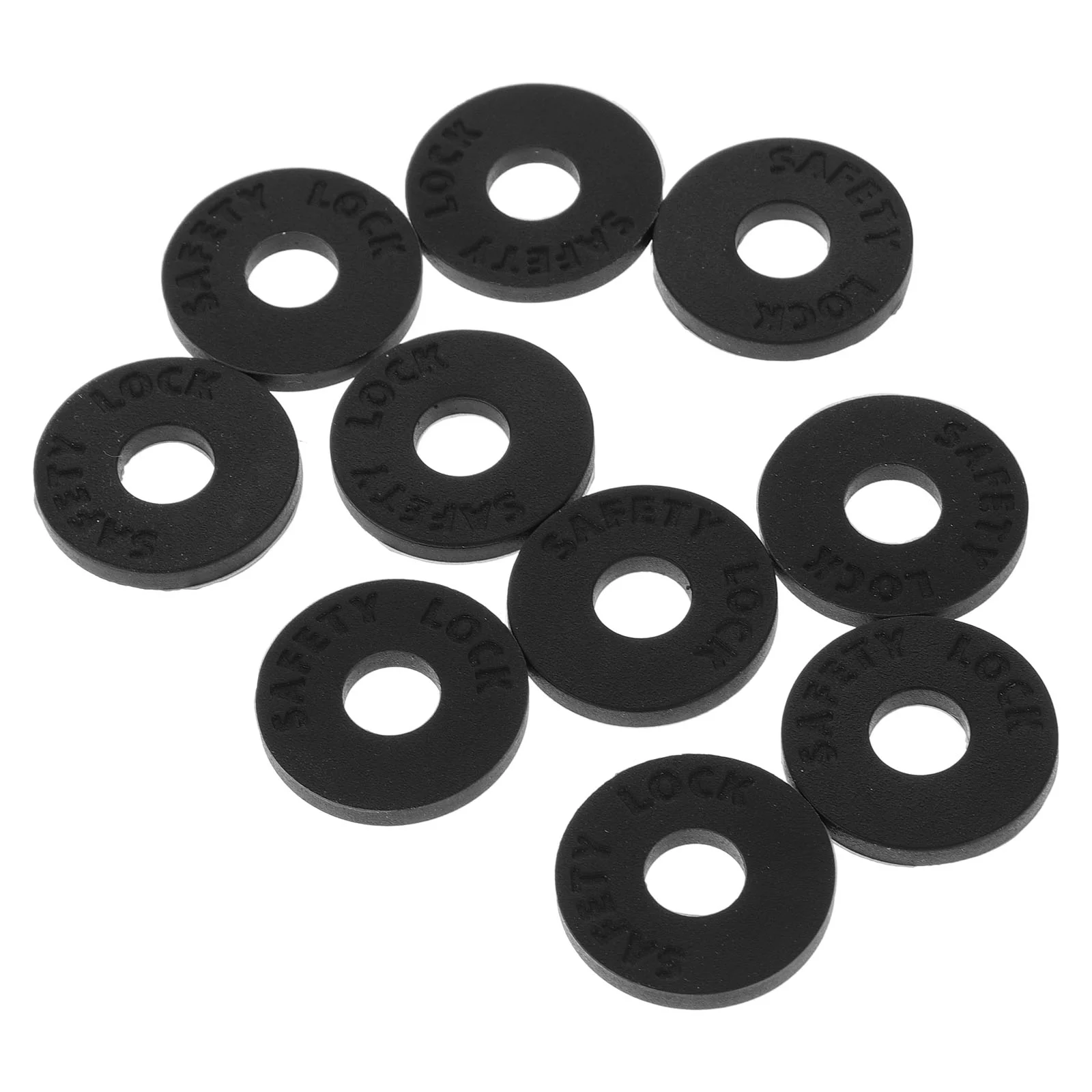 10 Pcs Anti-slip Gasket for Guitar Strap Button Belt Small Gaskets Lock Acoustic Silicone Blocks Bass Electric Mat