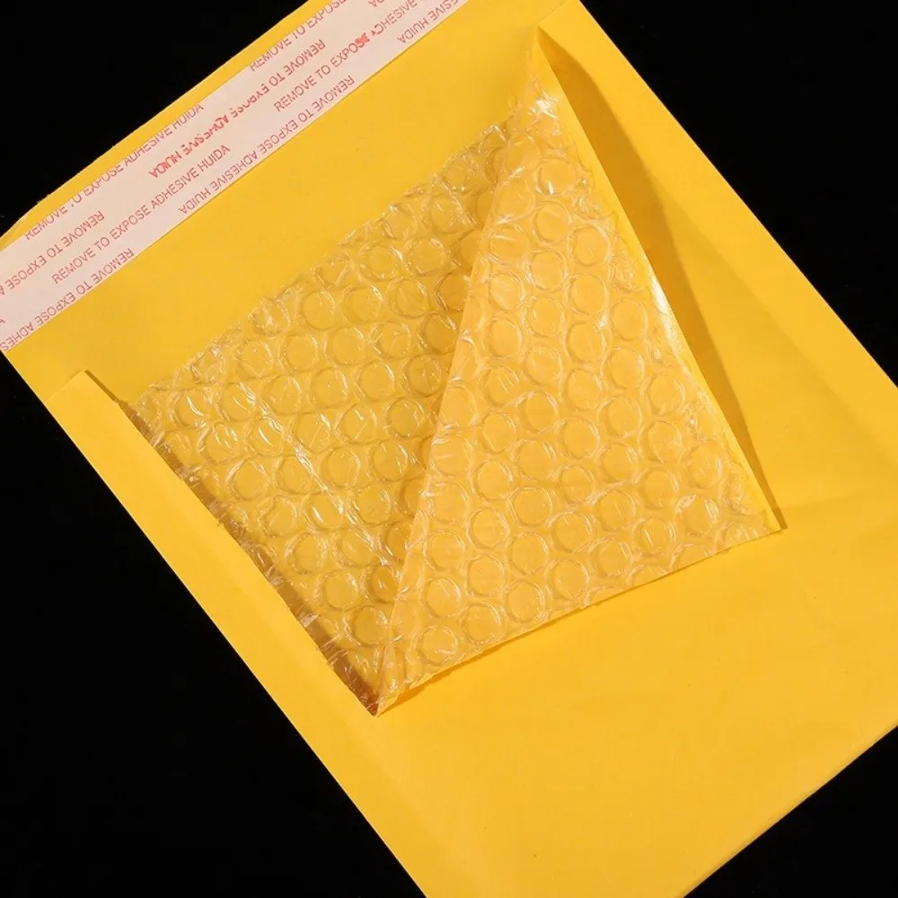 10PCS Self-Seal Kraft Paper Bubble Envelopes Thicken Waterproof Padded Shipping Envelope Different Specifications Anti-fall
