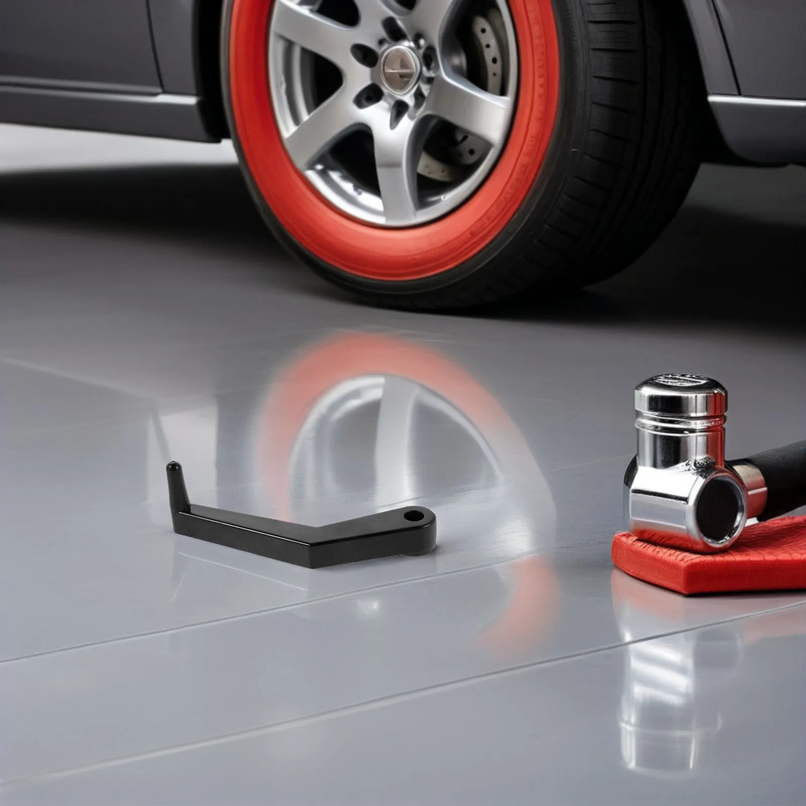 

Plastic Tire Balance Caliper Handle Ergonomic Anti-Slip Wheel Measuring Tool 6.2 Length Accurate Rim Offset Measurement for Car