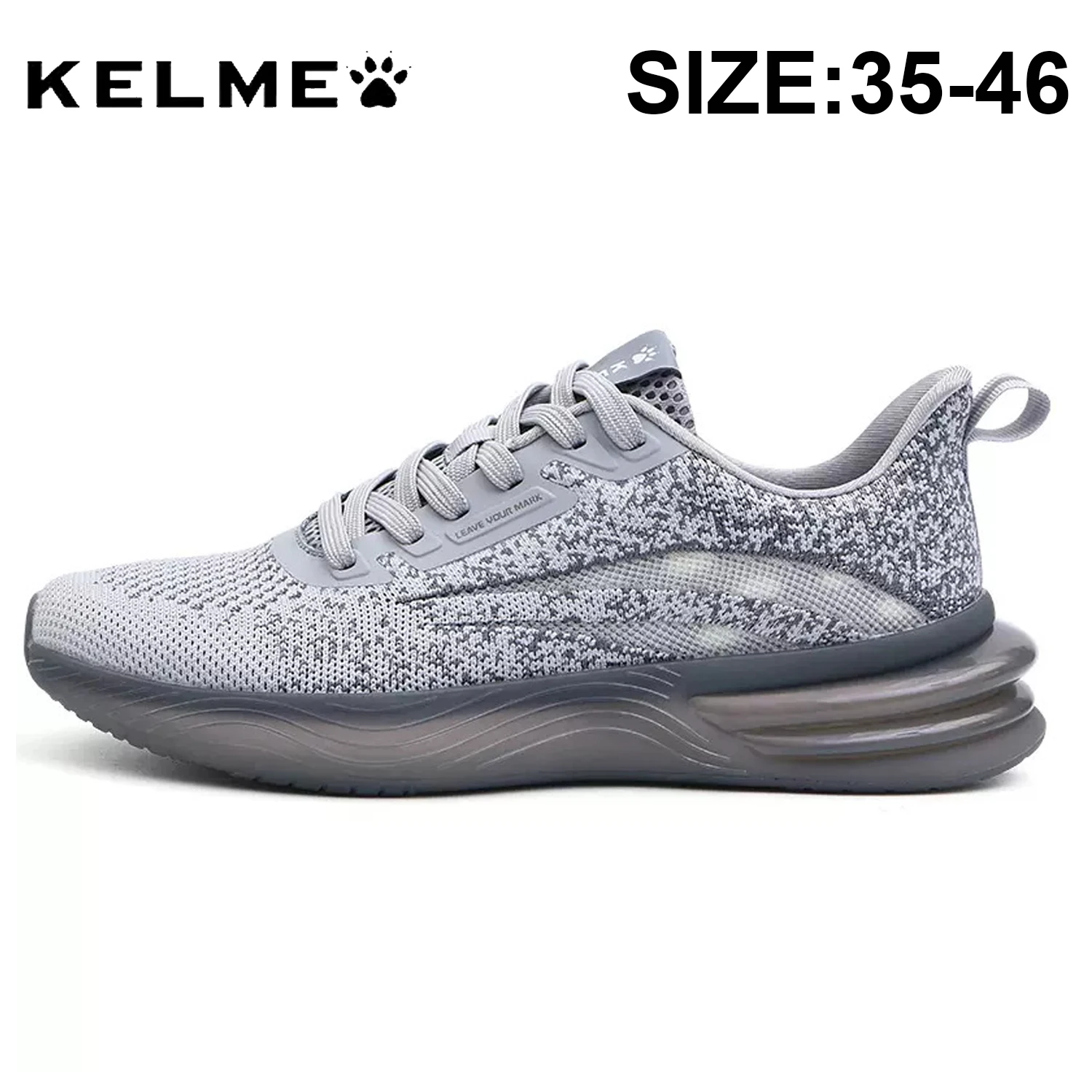 KELME Male Sneakers High Elastic Men\'s Running Shoes Breathable Women Luxury Jogging Sneakers Couple Casual Running Sneakers