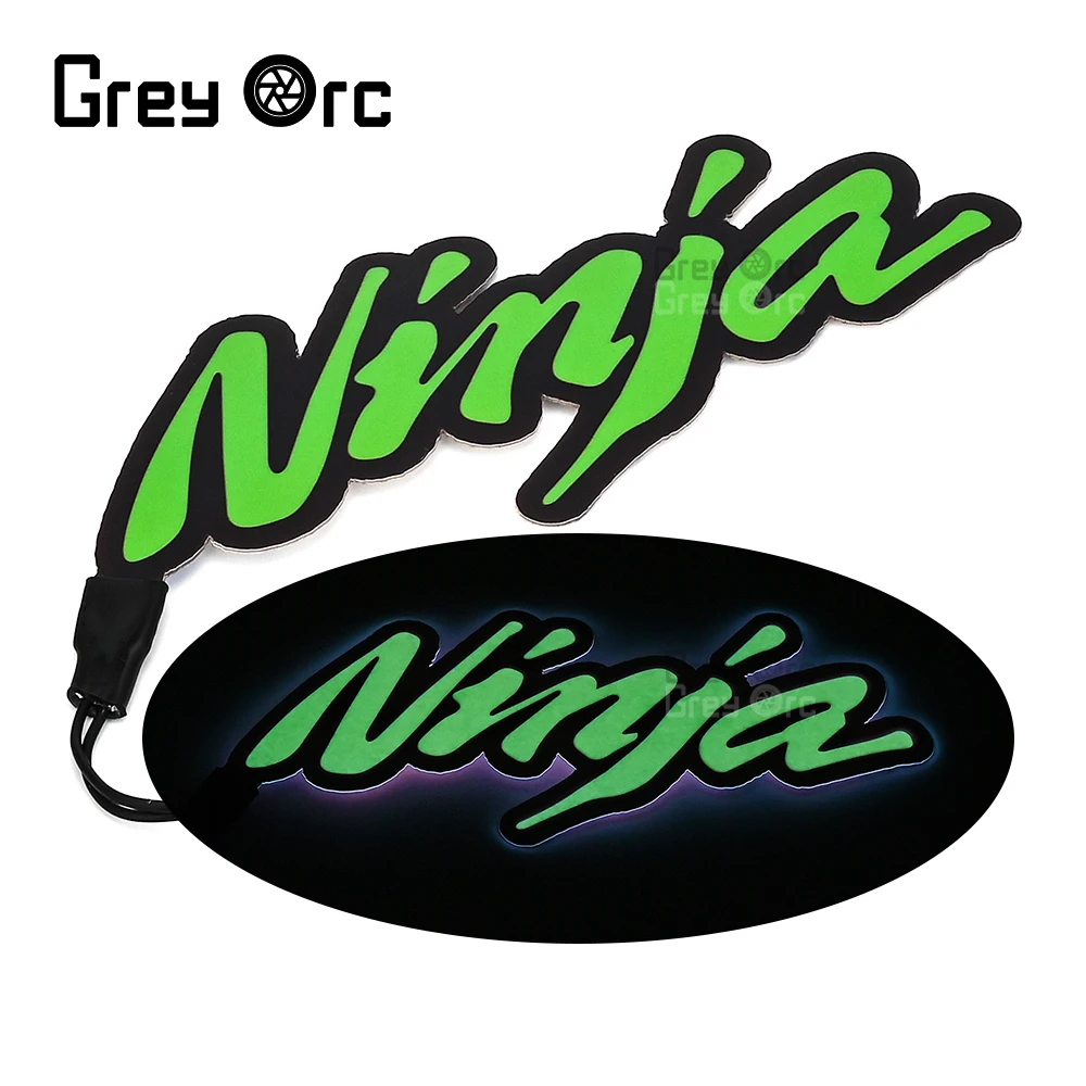 

Diy Night Riding Cold Light Signal Flashing Stripe Luminous Sticker For KAWASAKI Ninja Motorcycle Night Light Accessories