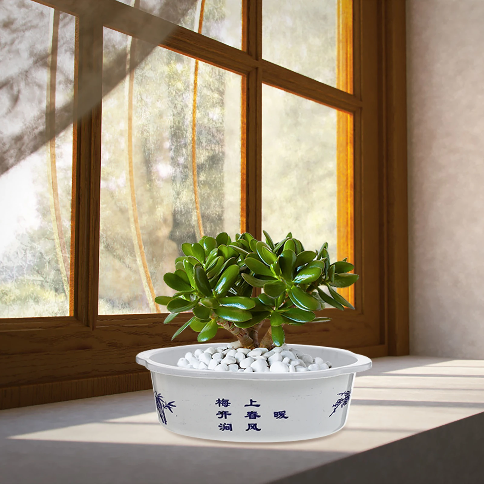 

10 Pcs Plastic Flower Pot Large Round Hydroponic Plants Pot Durable Balcony Yard Garden Planting Bowl Storage Basin Household