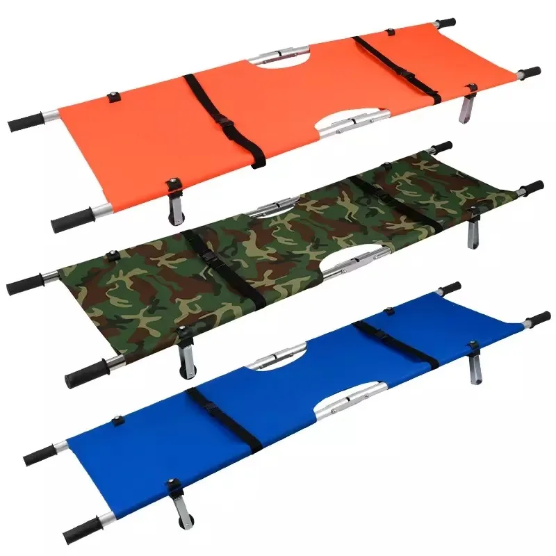 Emergency Canvas Stretcher Emergency Folding Bed for Patient Transfer Suitable for Hospitals