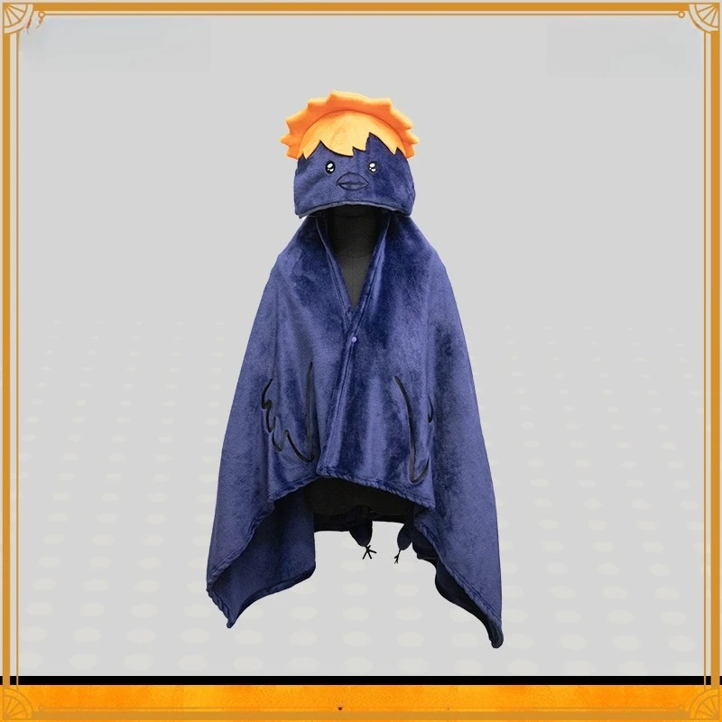 popular-anime-volleyball-teenage-plush-shawl-office-air-conditioning-nap-blanket-hooded-cape-creative-gift