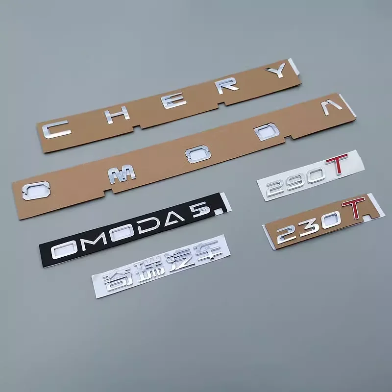 3D ABS Car Letters Logo SPORT Emblem Trunk Badge Decal For Chery Omoda C5 E5 2022 2023 2024 Sticker Accessories
