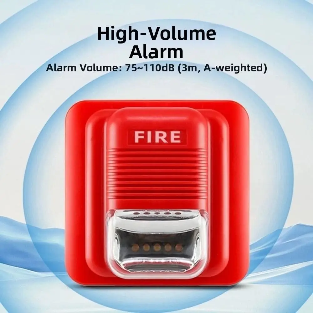 

Wireless Technology Fire Alarm System Horn Alert Strobe Light Strobe Sounder Safety Sensor Siren Alarm Sound & Light Alarm