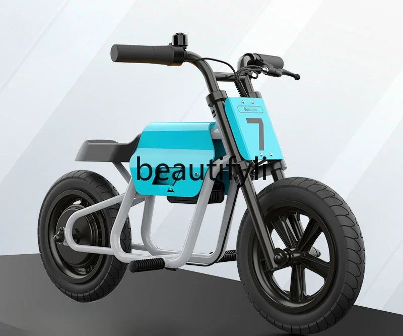 Xiaobai children's electric vehicle lithium battery fashion two-wheeled motorcycle