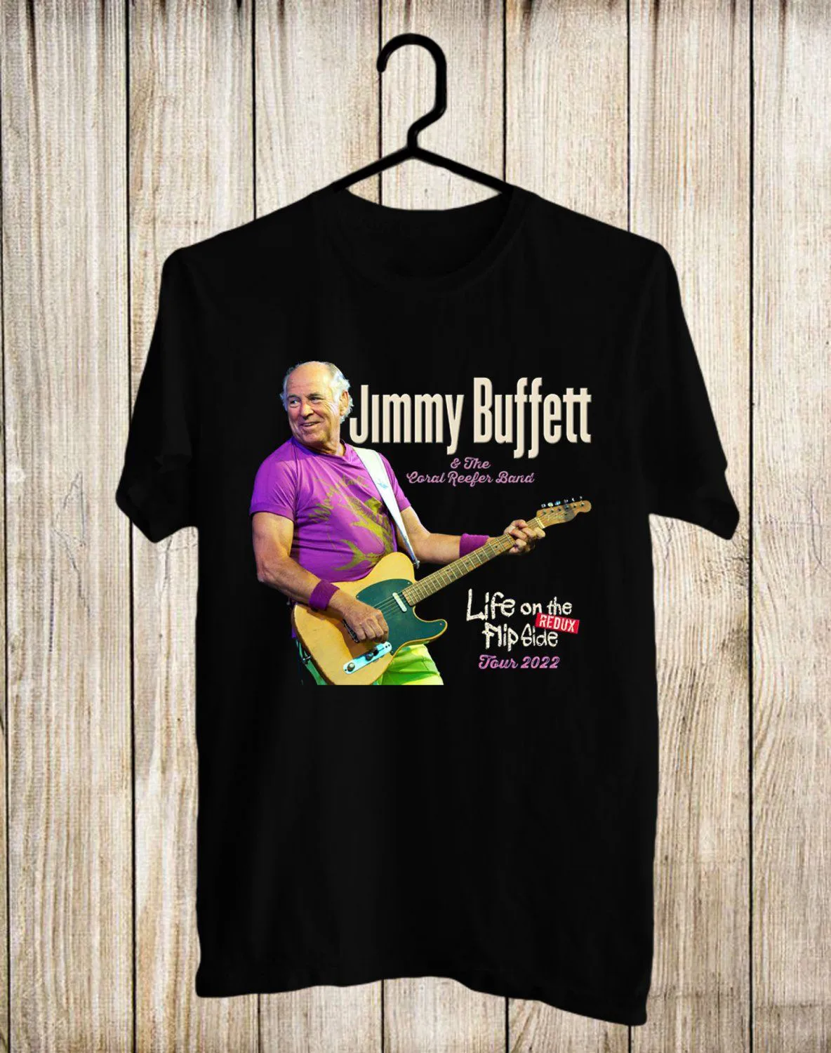 Vtg Jimmy Buffett Tour 2022 Heavy Cotton Black Unisex Shirt MM821
