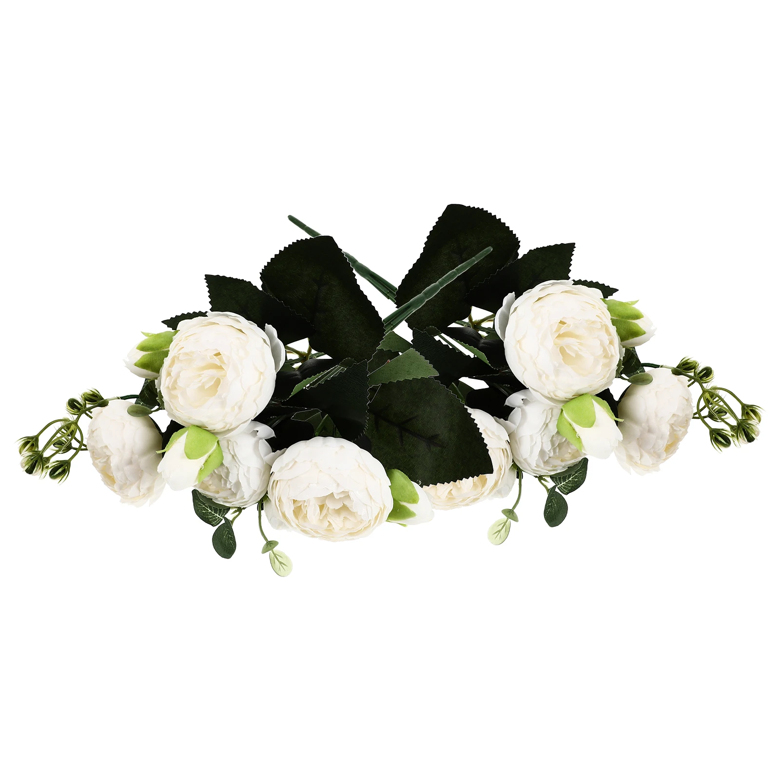 

2pcs Artificial Peony Flower Decor Plastic Faux Flowers Wedding Bouquet Home Decor Arrangements Blooming