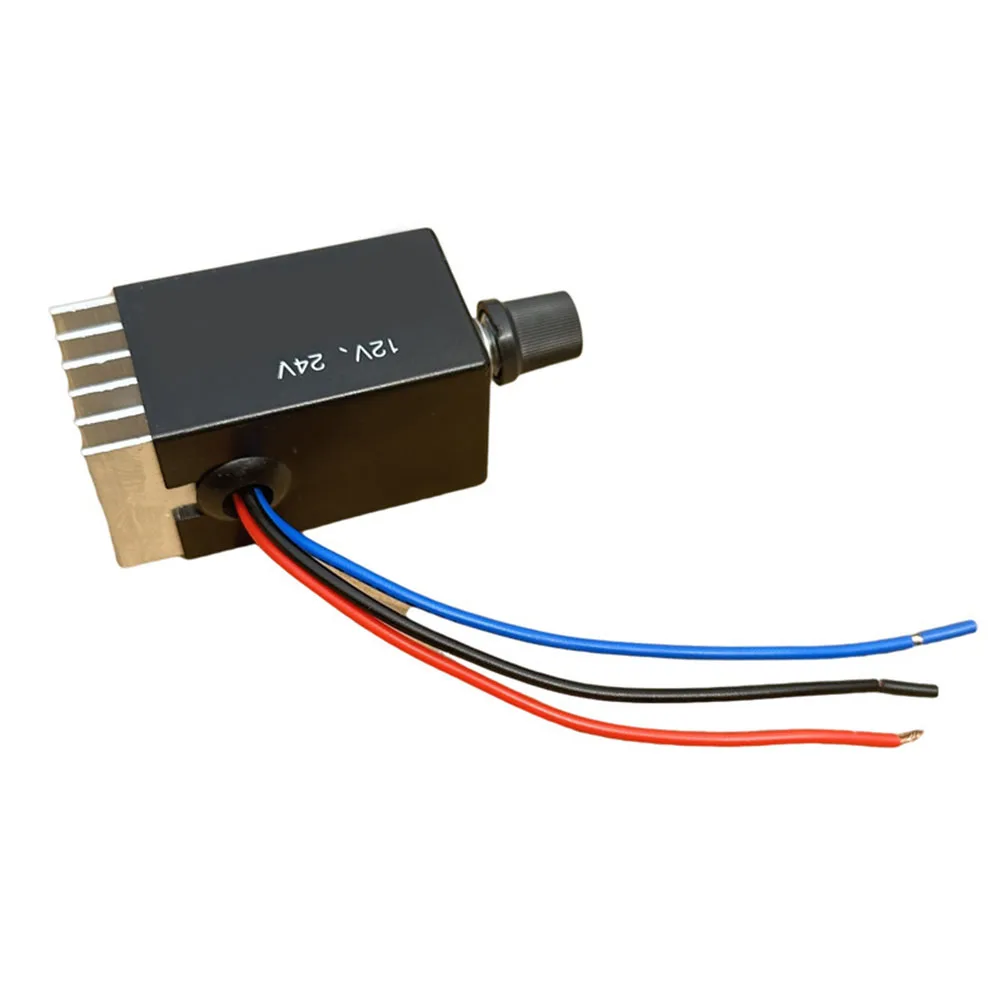 12V 24V Stepless Regulator DC Motor Control Switch Black Plastic Knob For Car Fan Heater Defroster DIY Automotive Tool