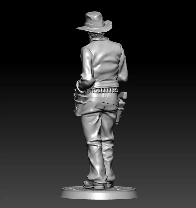 1/35 52mm 1/24 75mm  1/18 100mm Resin Model Kits West Cowboy Figure Unpainted No Color RW-892