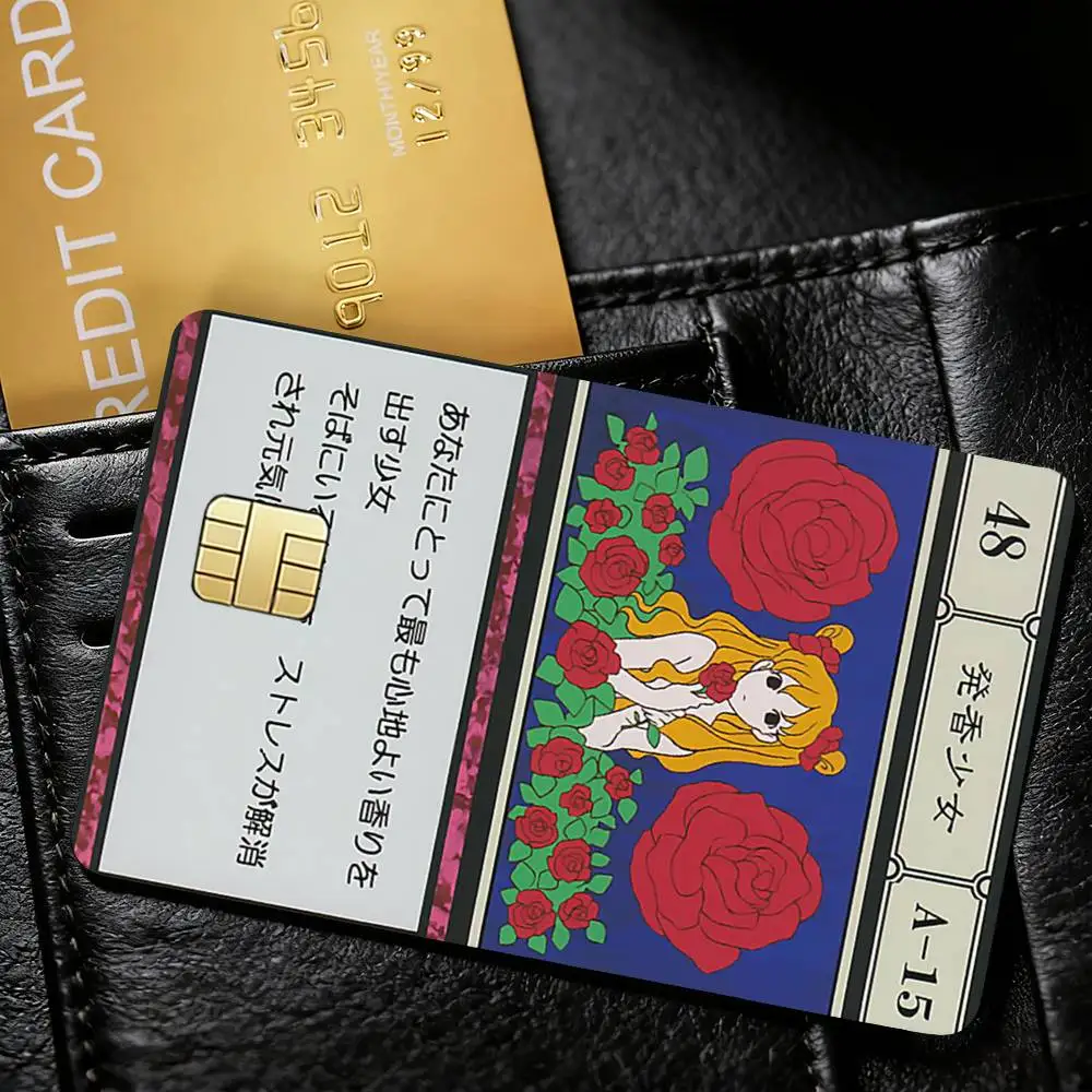 HXH A-Angel s B-Breath G I Credit Card Skin Stickers For VISA Bank Bus Metro Access Card Protective Film Cover Sticker