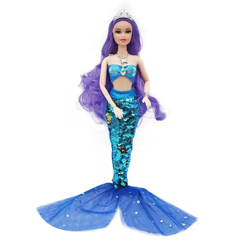 MermaidJoint Dolls Action Figure giocattoli per bambini articoli Kawaii accessori per bambole testa abiti per 30 CM figura gioco per bambini fai da te