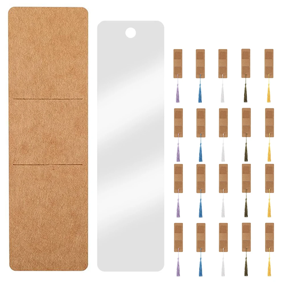 

30 Sets Bookmark Bookmarks Bookmarkers Making Kits Cover Creative Diy Polyester Tassel Student Blank Craft