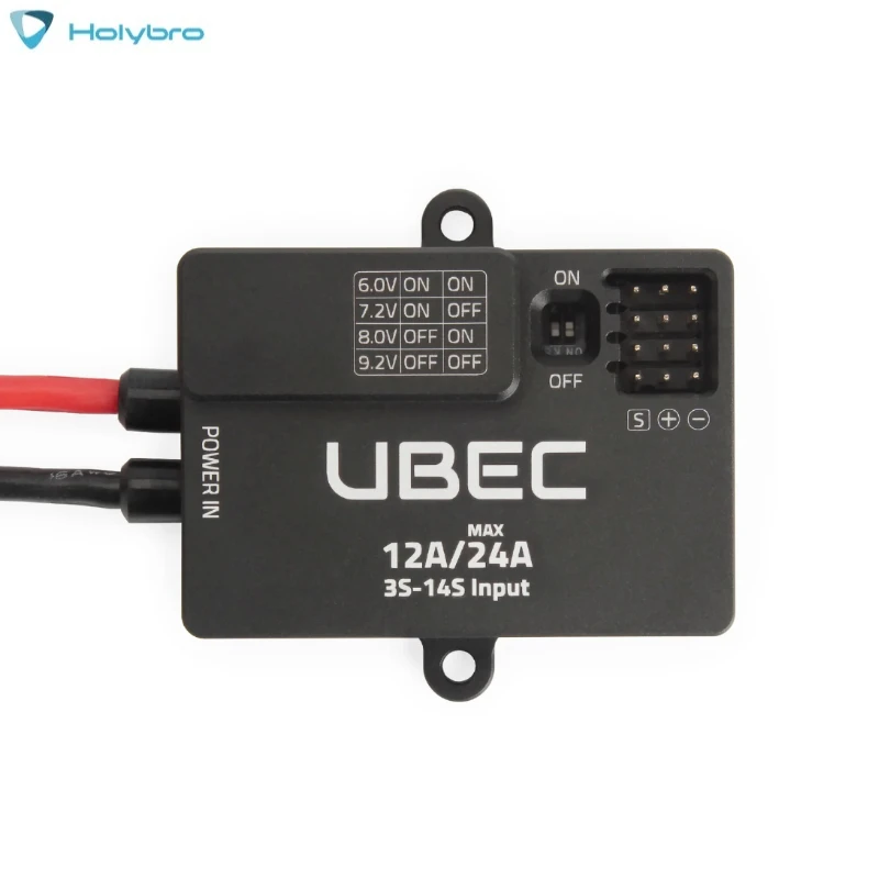 Holybro UBEC 12A (3-14S) Synchronous Regulator - XT30 6.0V/7.2V/8.0V/9.2V for RC FPV