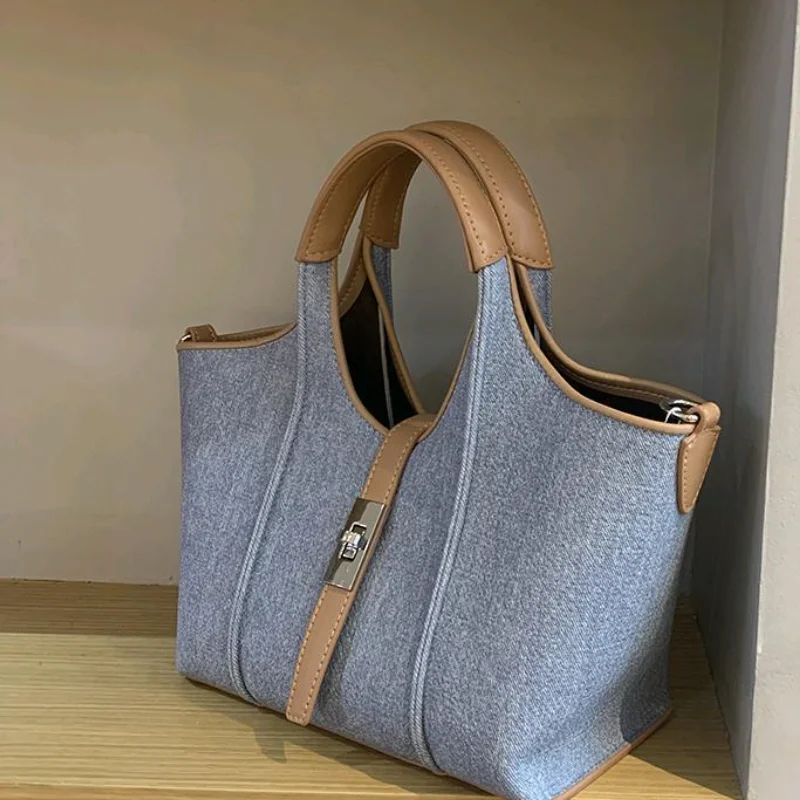 New Tote Bags Women\'s Fashion Shoulder Bags Bucket Bag High Capacity Leisure Versatile Retro Lady Trend Commuter Handheld Bags