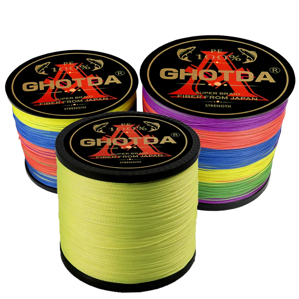 Super Strong 25-200LB Sea/Rock Fishing Line 16-Strands Multifilament PE Anti-abrasion Braided Wire,4 Colors Available in Options